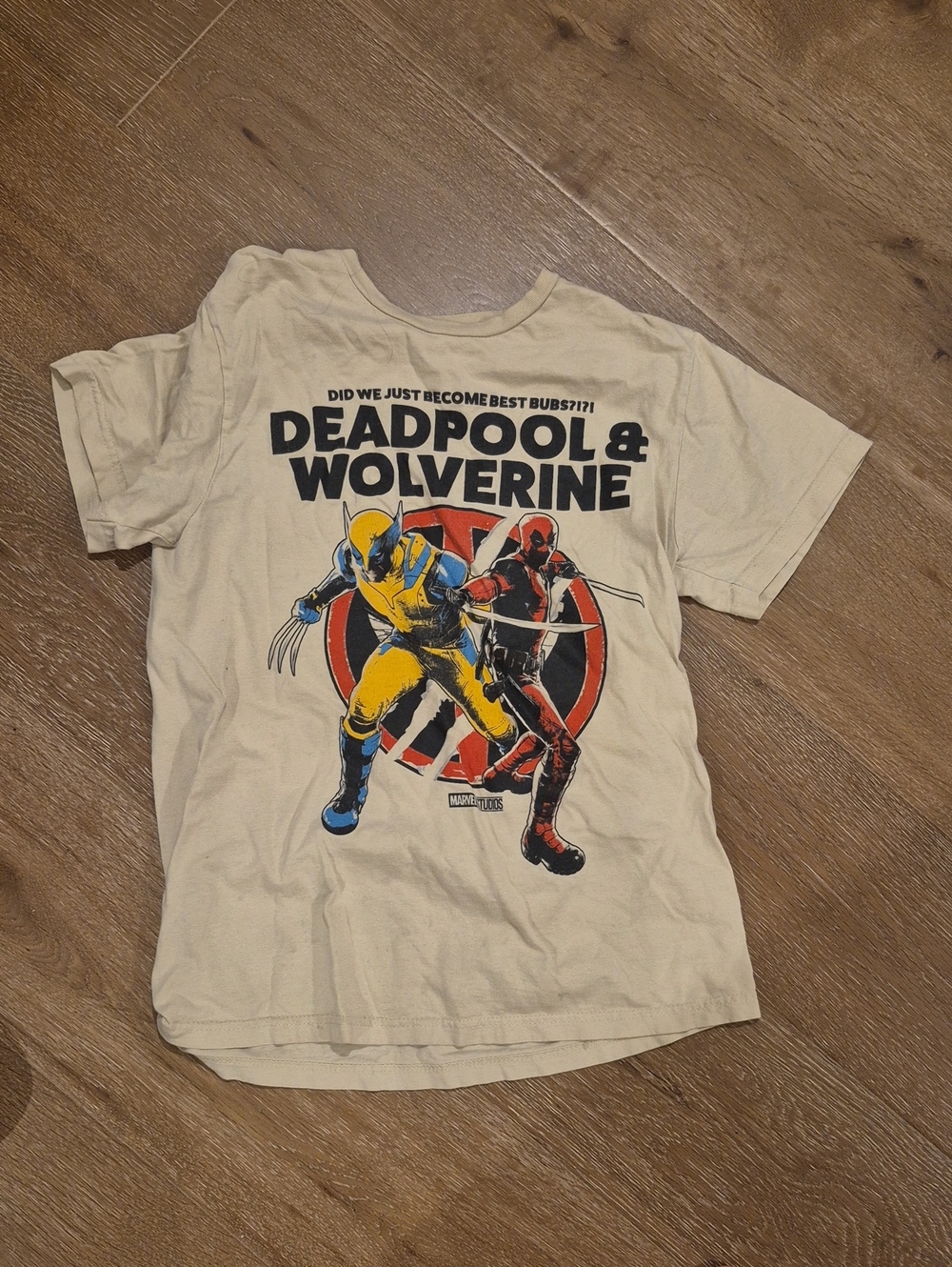 Marvel Deadpool & Wolverine Short Sleeve Tee - Cream